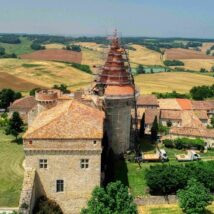 Rénovation toiture chateau de flamarens 2025, gers
